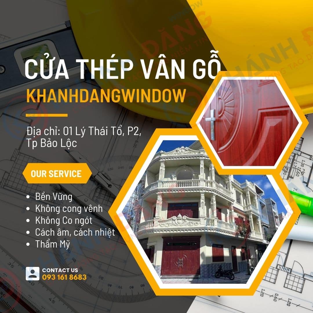 Cửa Thép Vân Gỗ Alux-Alumax Tại Bảo Lộc